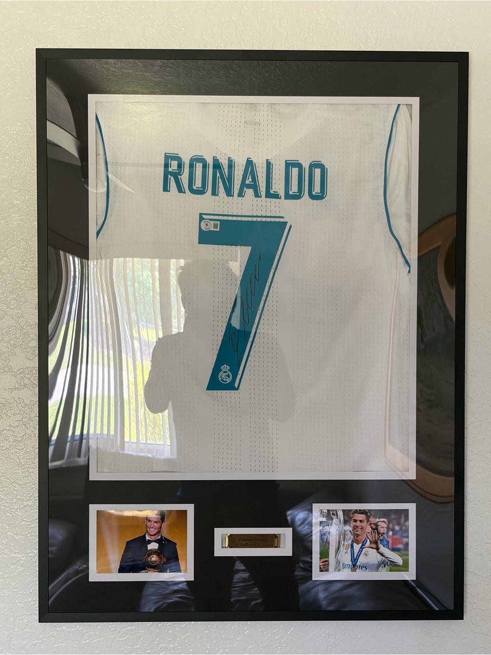 Cristiano Ronaldo Signed Real Madrid #7 Framed Jersey Display – COA Included
